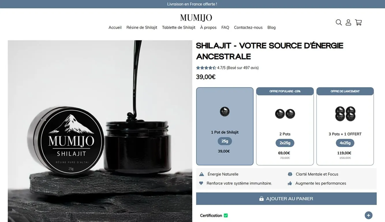 Avis Mumijo Shilajit : Test Complet 2025